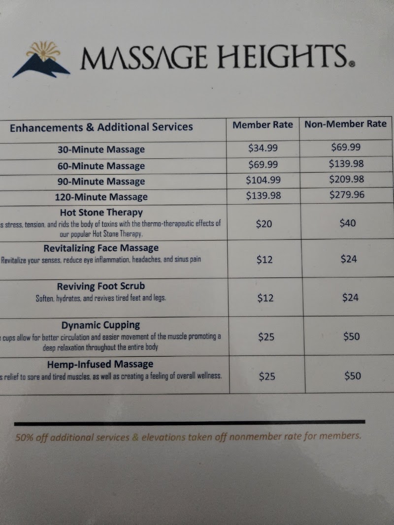 Massage Heights Adobe Plaza